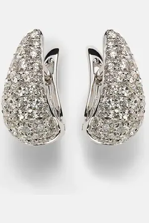 Anita Claw 18kt white gold earrings with diamonds