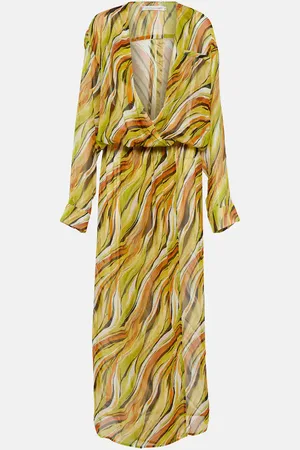 CHRISTOPHER ESBER Printed silk shirt dress