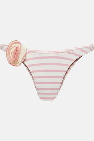 SAME Rose 90s floral-appliquÃ© bikini bottoms