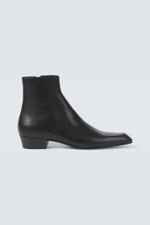 Saint Laurent Augustin leather ankle boots