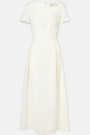 Elie saab MacramÃ© midi dress