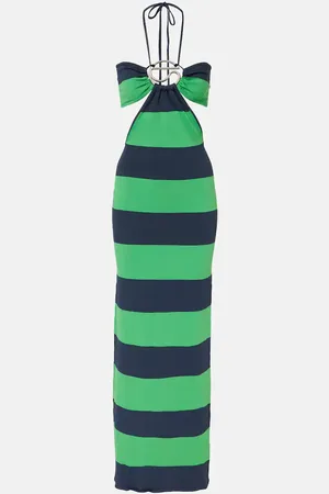 COPERNI Cutout striped maxi dress