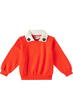 Mini Rodini Cats embroidered cotton sweatshirt