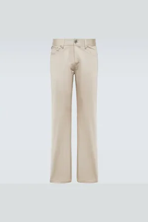 Ami Cotton satin straight pants