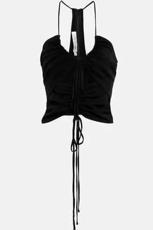 CHRISTOPHER ESBER Ruched halterneck top