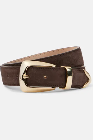 Khaite Benny suede belt