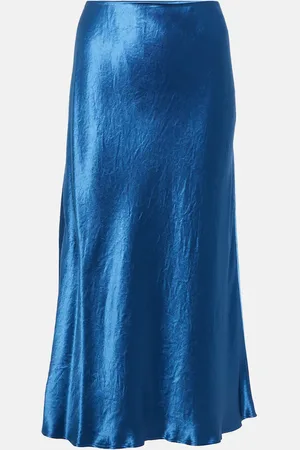 Max Mara Leisure Alessio satin midi skirt
