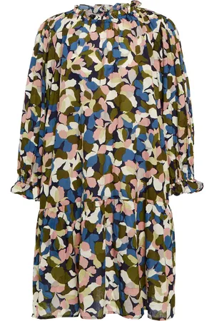 Velvet Printed cotton minidress