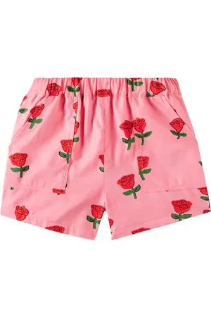 Mini Rodini Roses cotton shorts