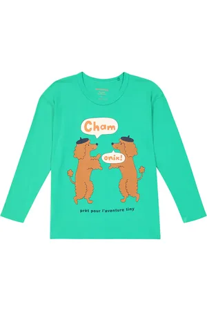 Tiny Cottons Chamonix Poodles cotton T-shirt