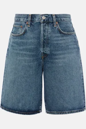 AGOLDE Risha low-rise denim Bermuda shorts