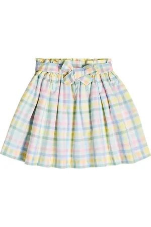BONPOINT Tuie checked cotton skirt