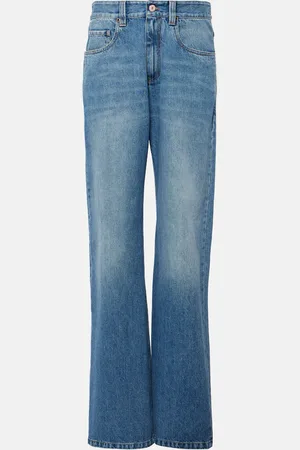 Brunello Cucinelli Mid-rise wide-leg jeans