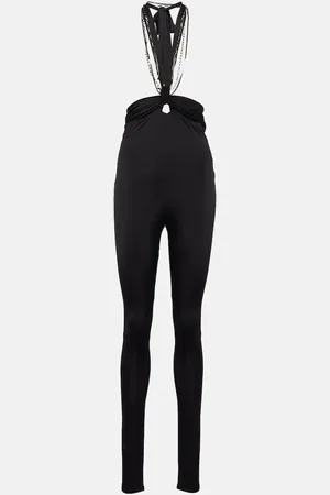 The Attico Ruby halterneck high-rise slim pants