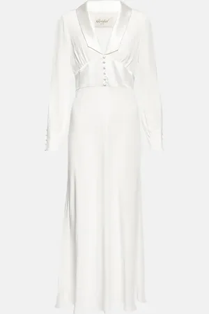RIXO London Bridal Jodie silk midi dress