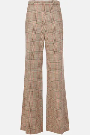 Chloé Prince of Wales check wide-leg pants