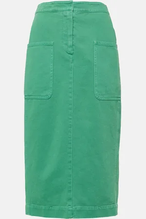 Max Mara Werther cotton drill midi skirt