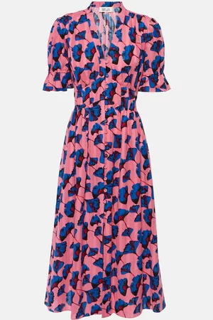 Diane von Furstenberg Erica printed cotton midi dress