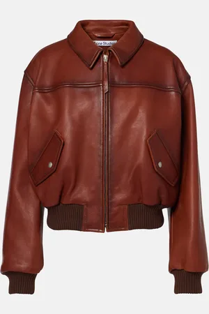 Acne Studios Leather bomber jacket