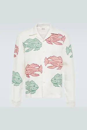 BODE Piscine appliquÃ© linen shirt