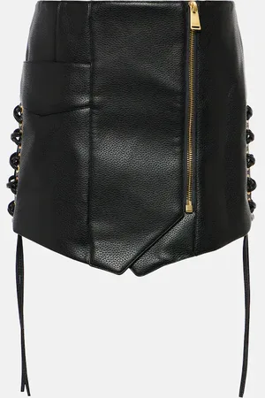 Simkhai Leather miniskirt