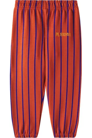 Mini Rodini Striped cotton sweatpants