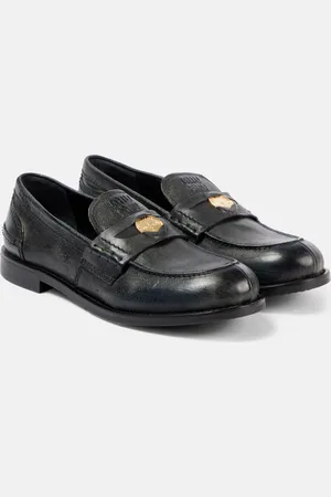 Miu Miu Leather penny loafers