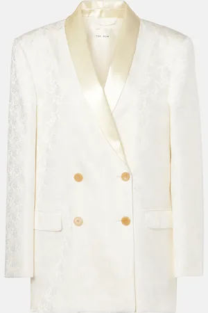 The Row Jerome silk jacquard blazer