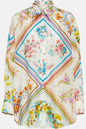 ZIMMERMANN Halcyon floral silk blouse
