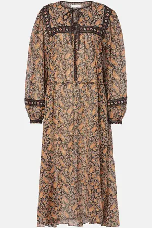Marant Etoile Greila cotton voile midi dress