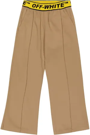 OFF-WHITE Logo cotton chino pants