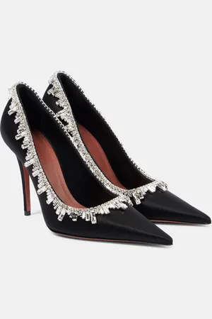 Amina Muaddi Begumissima 105 embellished satin pumps
