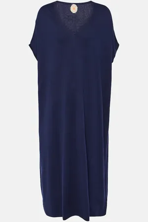 Jardin des Orangers Cotton, silk, and cashmere midi dress