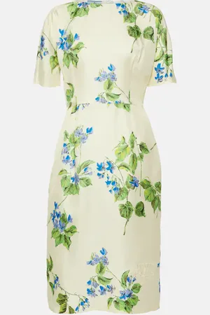 Prada Silk-blend midi dress
