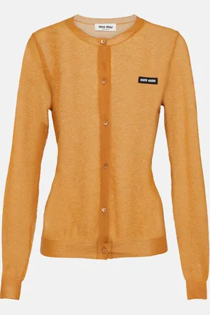 Miu Miu Knitted logo cardigan