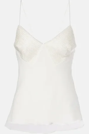Max Mara Bridal Opache silk georgette camisole