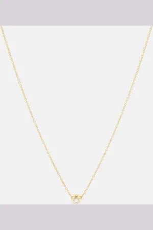 Melissa Kaye Audrey Small 18kt necklace with diamond