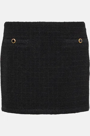Alessandra Rich Checked tweed miniskirt