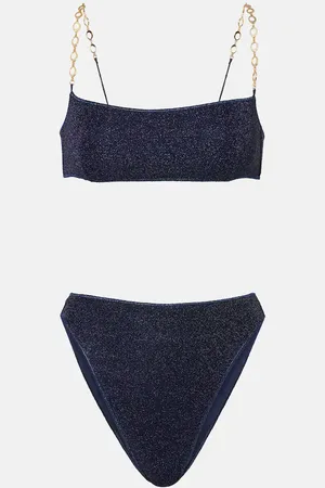 Oseree LumiÃ¨re O-Chain lamÃ© bikini