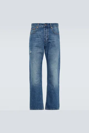 VALENTINO Mid-rise straight jeans