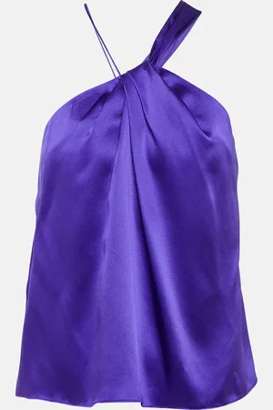 The Sei One-shoulder silk satin top