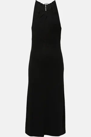 Givenchy Lace-trimmed crÃªpe midi dress