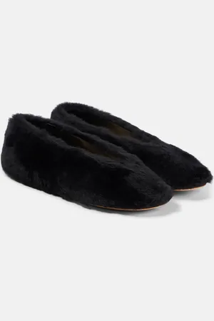 Le Monde Beryl Luna shearling Mary Jane flats