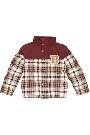 Brunello Cucinelli Checked cotton down jacket