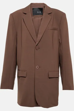 SIR Single-breasted wool-blend blazer