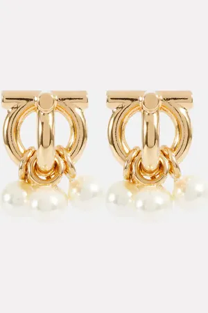 Salvatore Ferragamo Gancini Dancing Pearl earrings