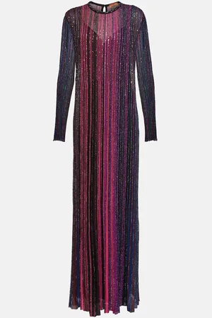 Missoni Knitted lamÃ© maxi dress