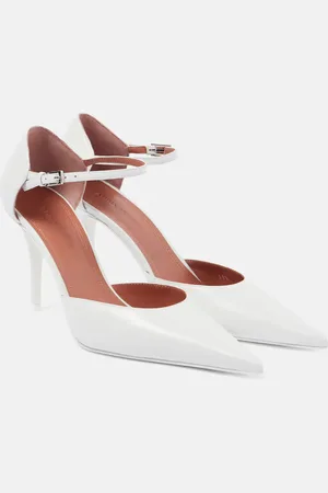 Amina Muaddi Barbara Mary Jane leather pumps