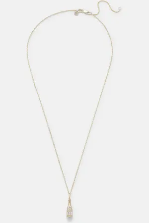 Sydney Evan Champagne Bottle 14kt pendant necklace with diamonds