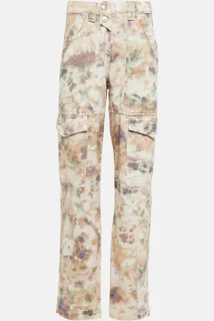 Marant Etoile Vayoneo printed denim cargo pants